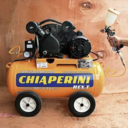 Imagem de Compressor de Ar Rex.T - 50 Litros - 2HP - 127/220V - IP21 - Chiaperini