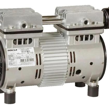 Imagem de Compressor De Ar Schulz Csd 5 Ad 29l 1hp Isento De Oleo 220v Cor:Prateado/Preto