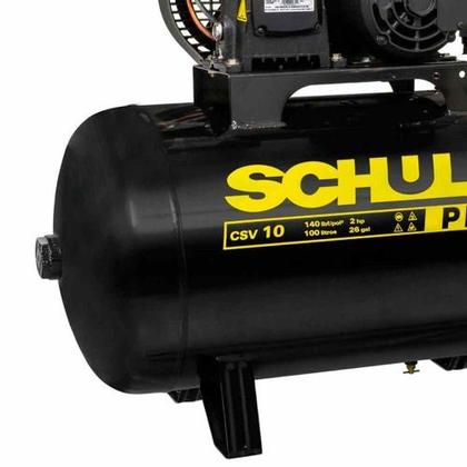 Imagem de Compressor De Ar Schulz Csv 10 Pés 100 Litros Pro - 220 Volts