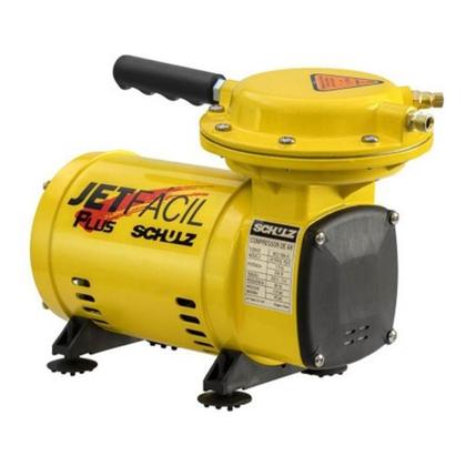 Imagem de Compressor De Ar Schulz Jet Fácil Plus 220v Com Acessórios Cor Amarelo