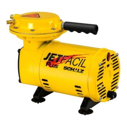 Imagem de Compressor De Ar Schulz Jet Fácil Plus 220v Com Acessórios Cor Amarelo