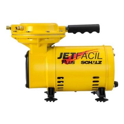 Imagem de Compressor De Ar Schulz Jet Fácil Plus 220v Com Acessórios Cor Amarelo