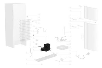 Imagem de Compressor Electrolux 1/4 R-134a 110v Ecla002cp A20732401