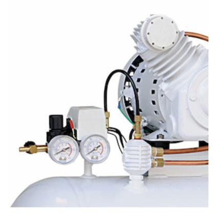 Imagem de  Compressor Odontológico 12 Pcm 150 Litros Isento de óleo 110/220v - MC 12 BPV RV 150 L Chiaperini