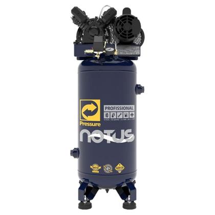 Imagem de Compressor Pressure Notus 10 80 Litros 140 Libras 2 cv Trifásico Reservatório Vertical