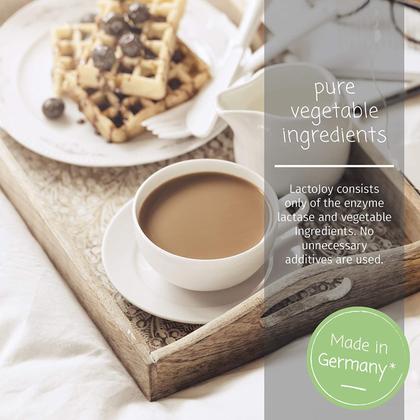 Imagem de Comprimidos de lactase Pacote de recarga de 240 comprimidos LactoJoy 100% vegano