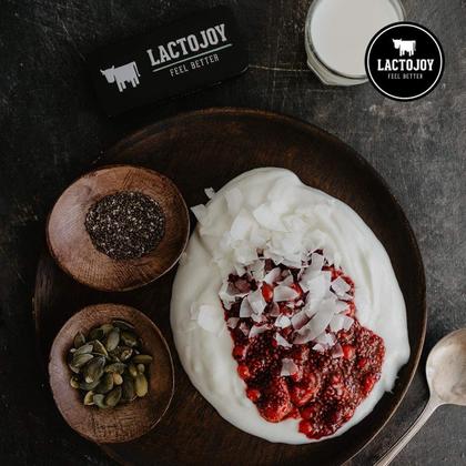 Imagem de Comprimidos de lactase Pacote de recarga de 240 comprimidos LactoJoy 100% vegano