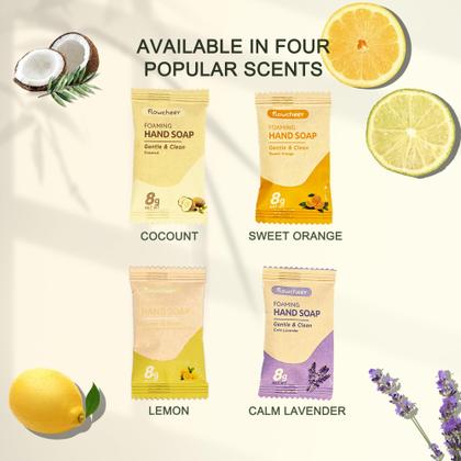 Imagem de Comprimidos de recarga de sabonete espumante para mãos flowcheer com dispensador de 330 ml