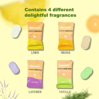 Imagem de Comprimidos de recarga de sabonete espumante para mãos flowcheer, pacote com 24 unidades de 6 litros