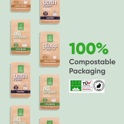 Imagem de Comprimidos de recarga multiuso Green Llama, ecologicamente corretos, pacote com 8