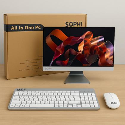 Imagem de Computador All In One 16gb Ram Intel Core I7 Ssd 512GB Tela 23.8 Full Hd painel ips Windows 11 Completo Teclado mouse sem fio 127 220v pacote office