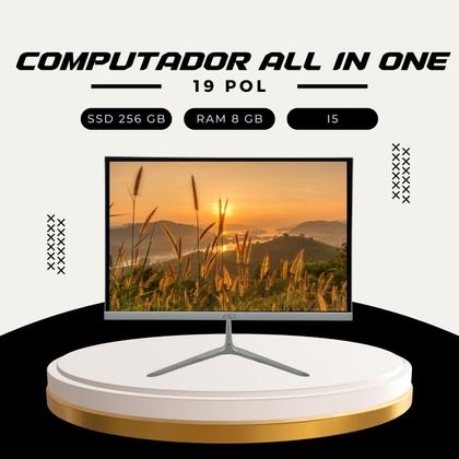 Imagem de Computador All In One 19 Polegadas 256GB 8RAM Branco AIO1932