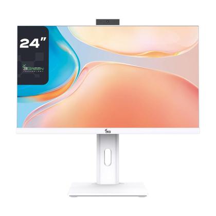Imagem de Computador All In One 24", Intel Core I7 6700 6ª Geração, 8Gb, Ssd 512Gb, Webcam, Wifi, Bluetooth, Windows 10, Branco - 3Green Unique AI3G-020