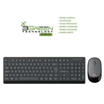 Imagem de Computador All In One 24" Preto, Intel Core i5 9400, 8GB DDR4, SSD 1TB, Windows 11 Original, Webcam, Wifi, Bluetooth, 3Green Unique