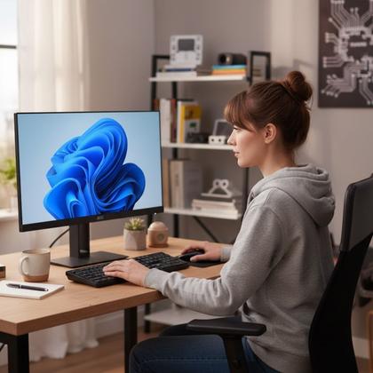 Imagem de Computador All in One AOC DA27I512 27 LED Full HD Intel Core i5 12450H, 16GB DDR4 RAM, SSD 512GB, Windows 11 Pro, Preto