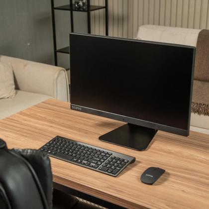 Imagem de Computador All In One Completo Intel Core I7 16gb Ram Ssd 256gb Tela 23,8 pol Full HD Wifi Kit Teclado Mouse bluetooth Windows 11
