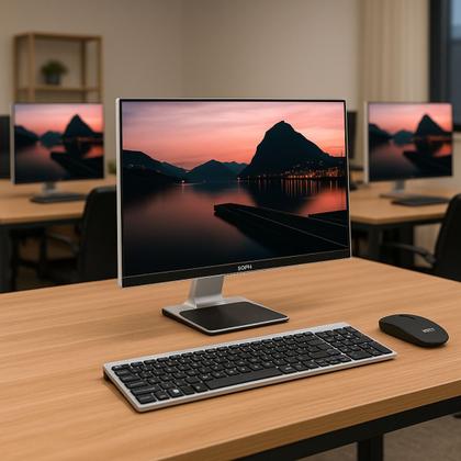 Imagem de Computador All in One Intel Core I7 Ssd 512gb 16Gb Ram Tela 23,8 Pol Full HD Windows 11 Kit Completo Teclado Mouse sem fio Webcam Integrada office