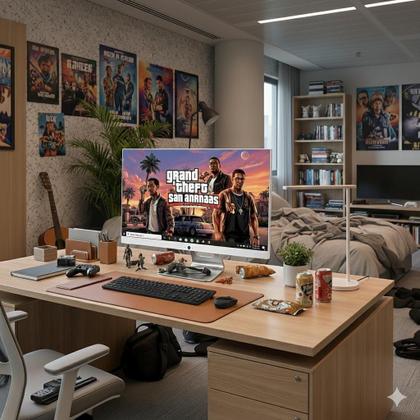 Imagem de Computador All In One - Intel Core i7 - Tela 23.8 Polegadas SSD 512 Gb - Memória 16 GB - Branco