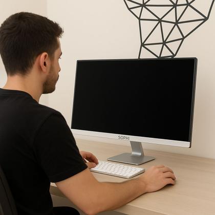 Imagem de Computador All In One Intel I5 16GB ram Ssd 512GB Pc Completo Tela 23,8 Wifi Win11 Bluetooth teclado mouse sem fio pacote office Webcam 5.0mp