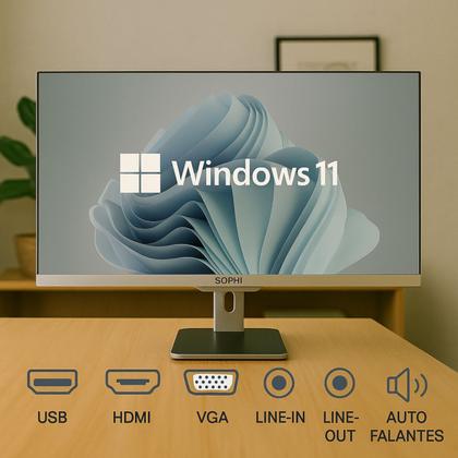 Imagem de Computador All In One Intel I5 16GB ram Ssd 512GB Pc Completo Tela 23,8 Wifi Win11 Bluetooth teclado mouse sem fio pacote office Webcam 5.0mp