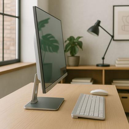 Imagem de Computador All In One Intel I5 16GB ram Ssd 512GB PC Completo Tela 23,8 Wifi Windows 11 Bluetooth teclado mouse sem fio pacote office Webcam 5.0mp