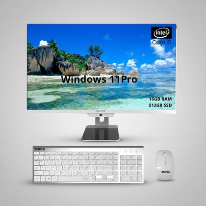 Imagem de Computador All In One Sophi I5 16gb Ssd 512gb 23.8 Fhd Wifi