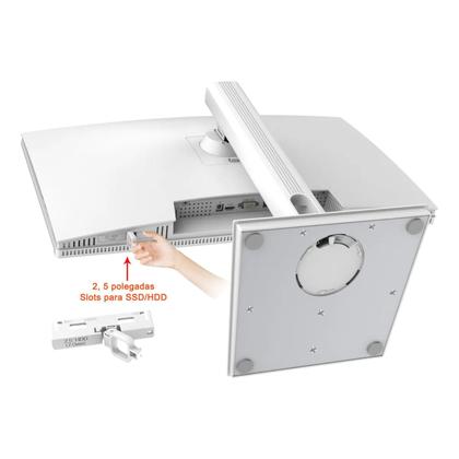 Imagem de Computador AllinOne Grasep DA117 23.8 Full HD Intel Core i56200U, 16GB DDR3 RAM, SSD M.2 256GB, WiFi Dual Band, Windows 11 Pro, Branco