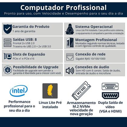 Imagem de Computador Alphapc Intel Core I5 16 Gb Ssd M2 Nvme 512gb Nvme