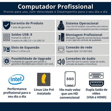 Imagem de Computador Alphapc Intel Core I7 16gb Ssd480gb Slim