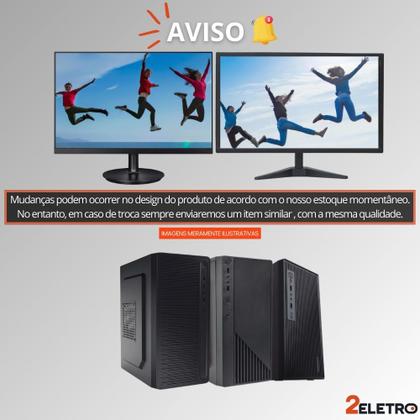 Imagem de Computador Completo 2Eletro Fast Intel Core i7, 16GB RAM, SSD 512GB, Bivolt, Monitor 23" Full HD