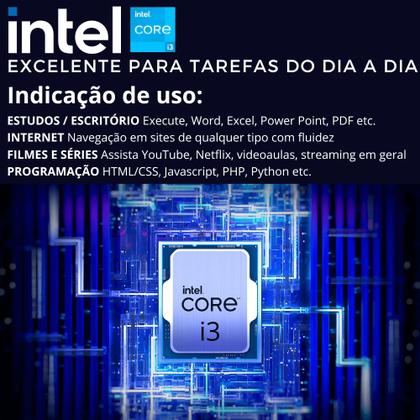 Imagem de Computador Completo 3green Desktop Intel Core i3 4GB Monitor 19.5" HDMI HD 500GB Windows 10 3D-067