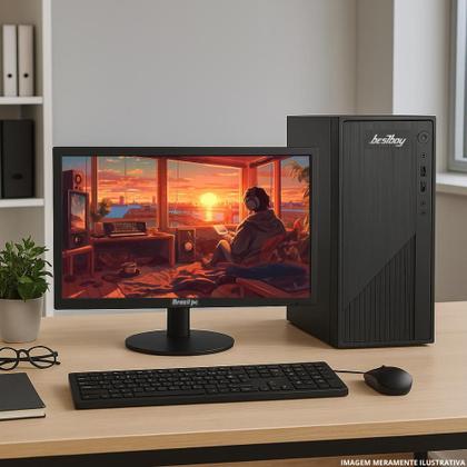 Imagem de Computador Completo Bestboy Intel Core I5 3º 8GB RAM SSD 240GB Kit Teclado e Mouse Monitor 20