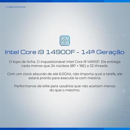 Imagem de Computador Completo BluePC PRO - Intel Core i9 14900F (14ª Geração), 16GB DDR4, SSD 1TB, Gráficos Geforce, Fonte 500W, Windows 11 Pro, Monitor 21.5"