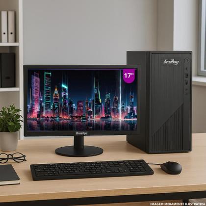 Computador Completo Cpu Intel Core I7 16gb, Ssd 512gb, Monitor 17.1", Homeoffice Windows 10 Trial - BestBoy Imagem de Computador Completo Cpu Intel Core I7 16gb, Ssd 512gb, Monitor 17.1", Homeoffice Windows 10 Trial - BestBoy