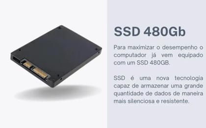 Imagem de Computador Completo Intel Core i5 12400F - 16Gb Ram - SSD 480Gb - Monitor 19 Polegadas