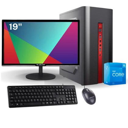 Imagem de Computador Completo Intel Core i5 12400F - 16Gb Ram - SSD 480Gb - Monitor 19 Polegadas