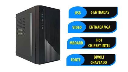 Imagem de Computador Completo Intel Core I5 8gb Hd 500gb com Kit Monitor 20" + Pacote Office + WIFI