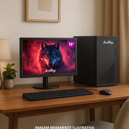 Imagem de Computador Completo Intel I7 16gb Ram Ssd 512gb Monitor 19" Windows 10 Trial - BestBoy