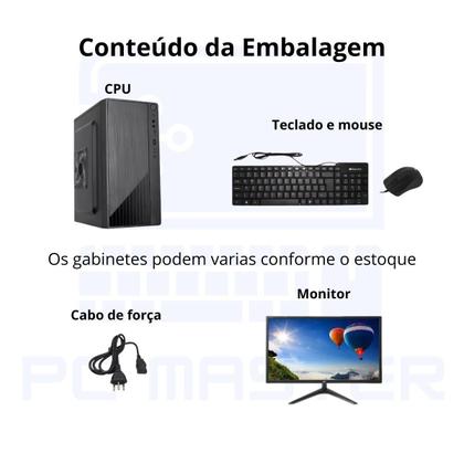 Imagem de Computador Completo PC Master Core i3 6ª 6100 4gb ssd 1tb sata kit teclado e mouse Monitor de 19