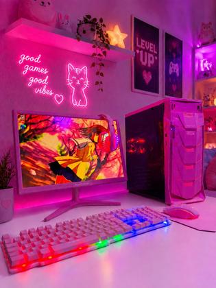 Imagem de Computador Completo ROSA Core I5, RAM 16GB, SSD 240GB, Placa de Video, Monitor 19 + Periféricos