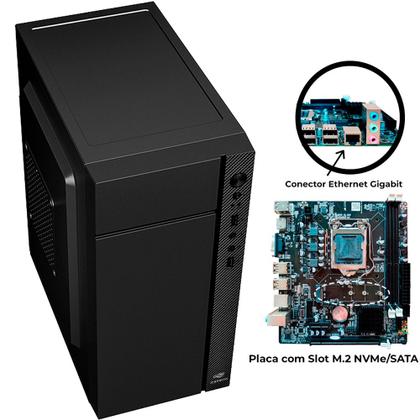 Imagem de Computador Core i5-2500S, Memória RAM 8GB, SSD 120GB, Gt-H61 Com Slot M2, Rede Gigabit, MT34BK, Wind11, MousePad Brinde