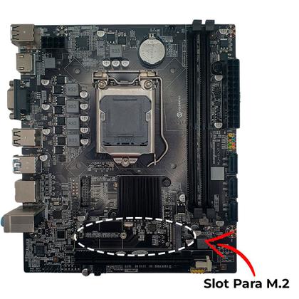 Imagem de Computador Core i5-7500, Placa Mãe AK-H110M, RAM 16GB, SSD NVME 512GB, Fonte ATX 500w 80 Plus,Placa de Vídeo GTX 1050 TI