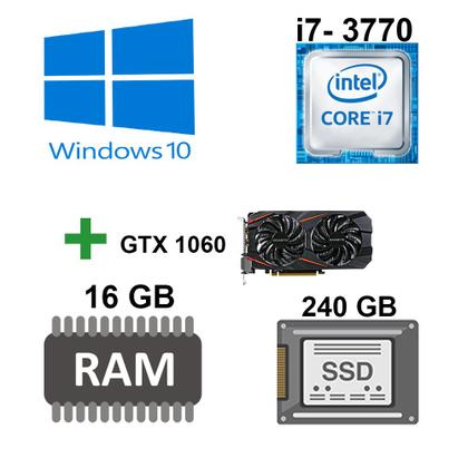 Imagem de Computador Core i7- 3770 3.4Ghz, Memoria Ram 16GB, SSD 240GB, HD 1TB, Fonte Real 500Wats, Video GTX 6GB DDR5 / 128bits