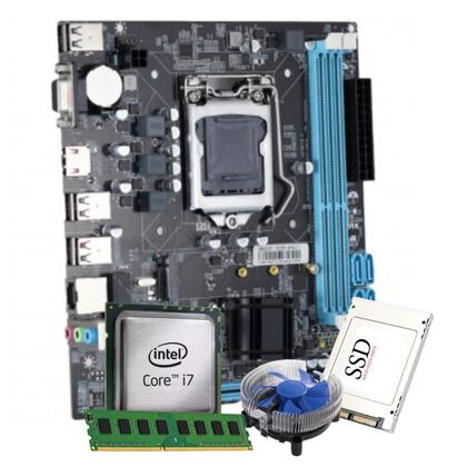 Imagem de Computador Core i7 4gb 120gb ssd sata kit teclado e mouse - PC Master