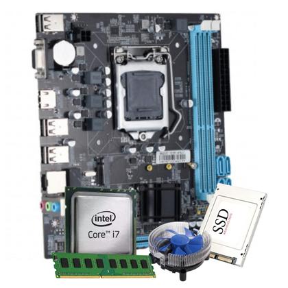 Imagem de Computador Cpu Core i7 4gb 240gb ssd sata kit teclado e mouse  PC Master