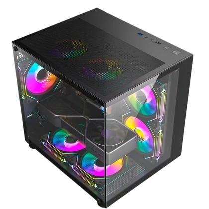 Imagem de Computador Cpu Gamer Intel Core i9 11ª Geração 32gb Ram Ssd 480gb Rtx 2060 Hayom Aquário com RGB - Preto