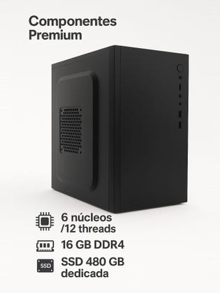 Imagem de Computador Cpu Intel Core I5 12400F 12ª 16gb Ddr4 Ssd 480gb 500W