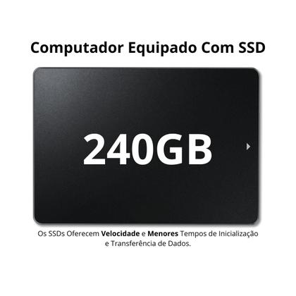 Imagem de Computador CPU Intel Core i5 8GB DDR3 SSD 240GB Wifi Fonte 230w Bivolt Windows 11 Trial
