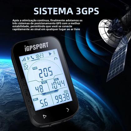 Imagem de Computador de Bicicleta GPS IGPSport BSC100S - Odômetro e Velocímetro com Tela Grande e Sensores