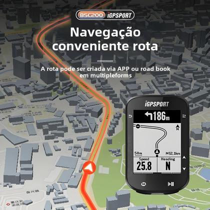 Imagem de Computador de Bicicleta GPS Sem Fio iGPSPORT BSC200 - Velocímetro, Odômetro e App ANT+